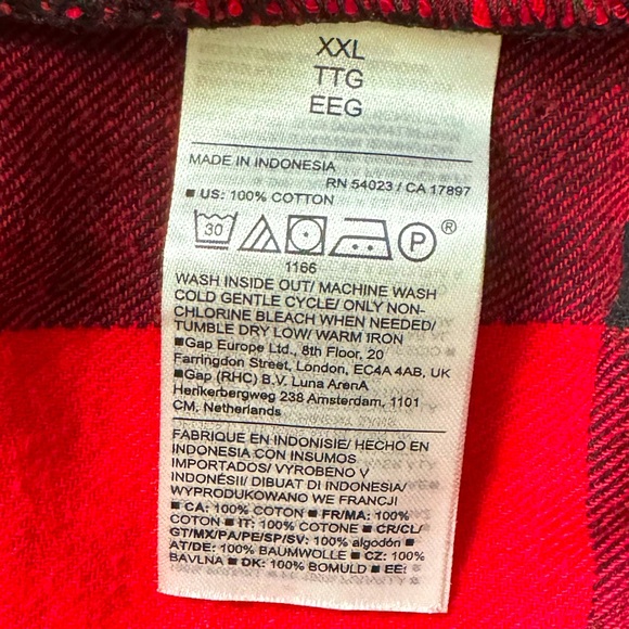 Men’s Fleece Lounge Pant - Red & Black - XXL - by Old Navy - Picture 5 of 5